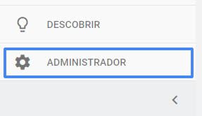 Ícone de administrador do Google Analytics